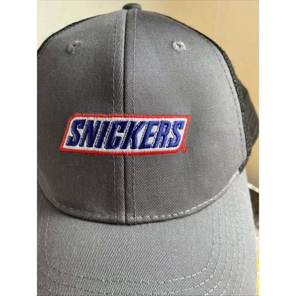 SNICKERS hat gray black‎ adjustable snapback cap Hat Men’s Adults - Picture 2 of 9